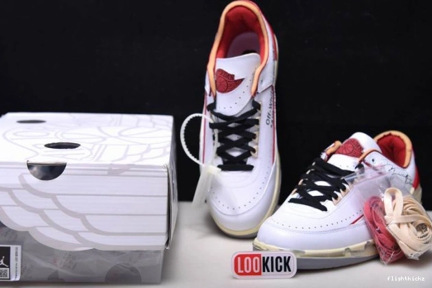 Jordan Off-White SP Red Low White 2 DJ4375-106 Retro 1110